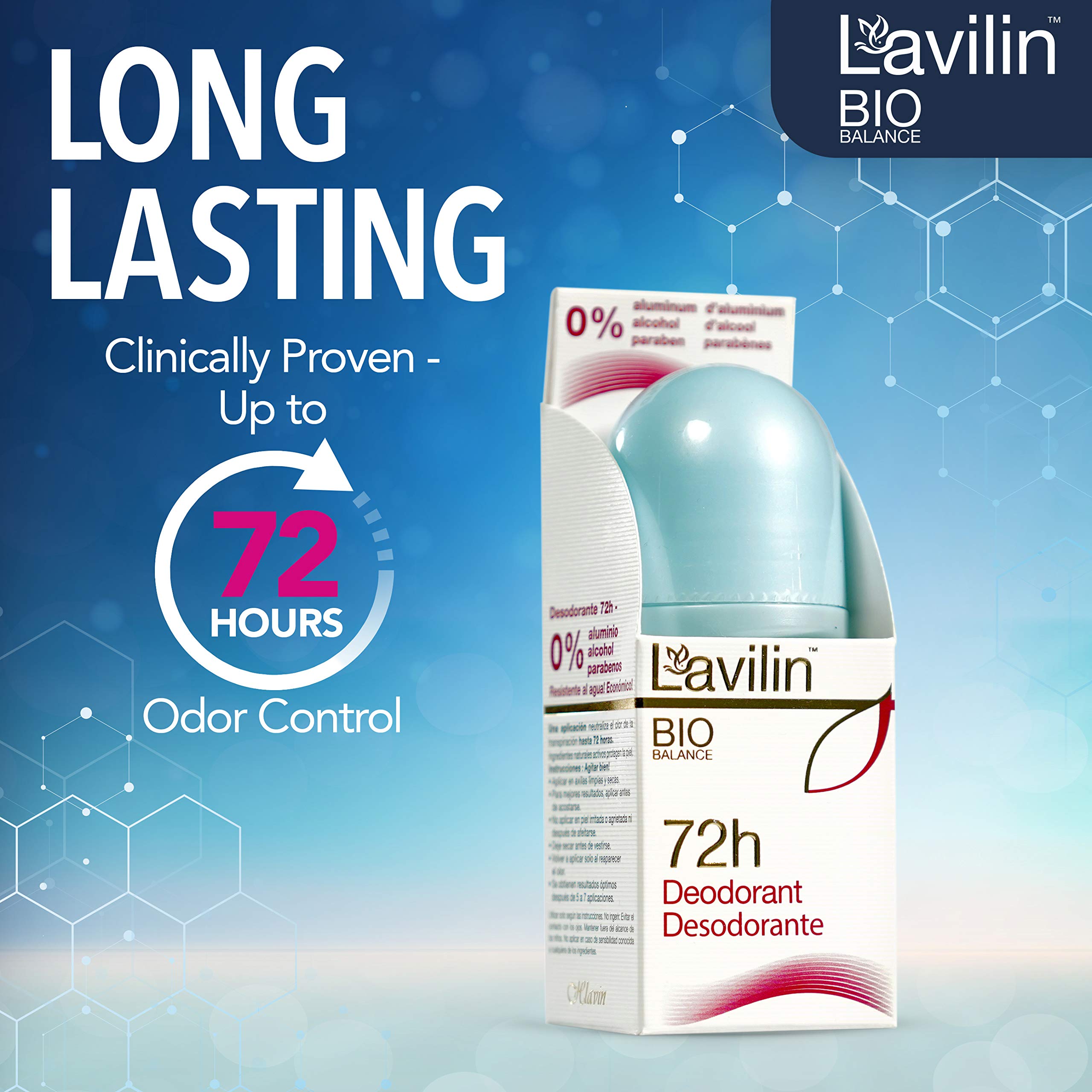 Foto 4 pulgar | Desodorante Roll On Lavilin 60 ml - Venta Internacional