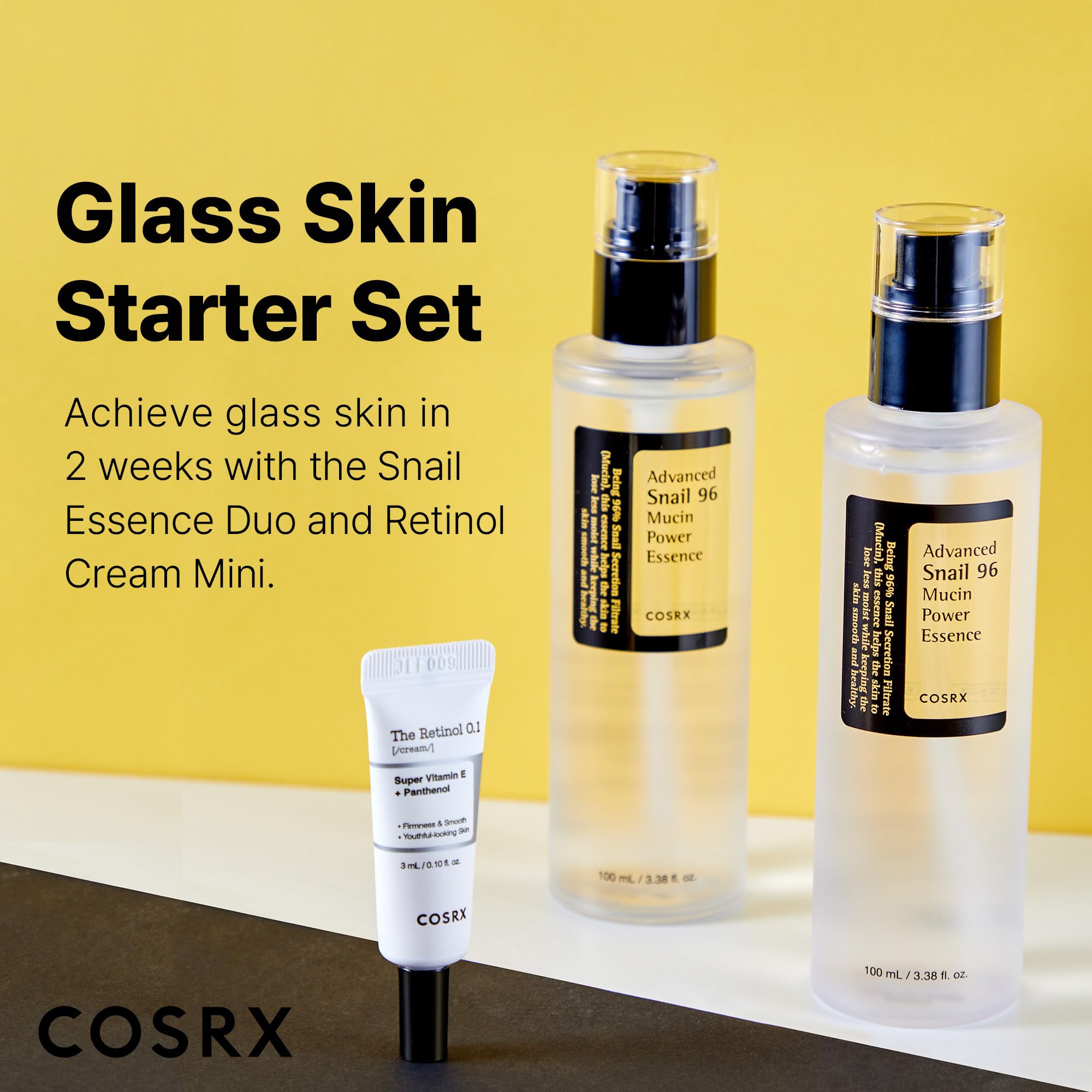 Foto 3 pulgar | Set De Cuidado De La Piel Cosrx Glass Skin Con Esencia De Caracol Y Crema De Retinol - Venta Internacional.