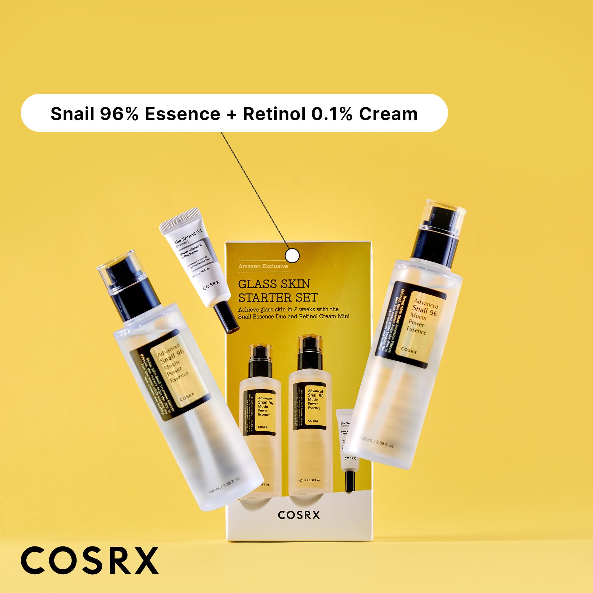 Foto 4 pulgar | Set De Cuidado De La Piel Cosrx Glass Skin Con Esencia De Caracol Y Crema De Retinol - Venta Internacional.