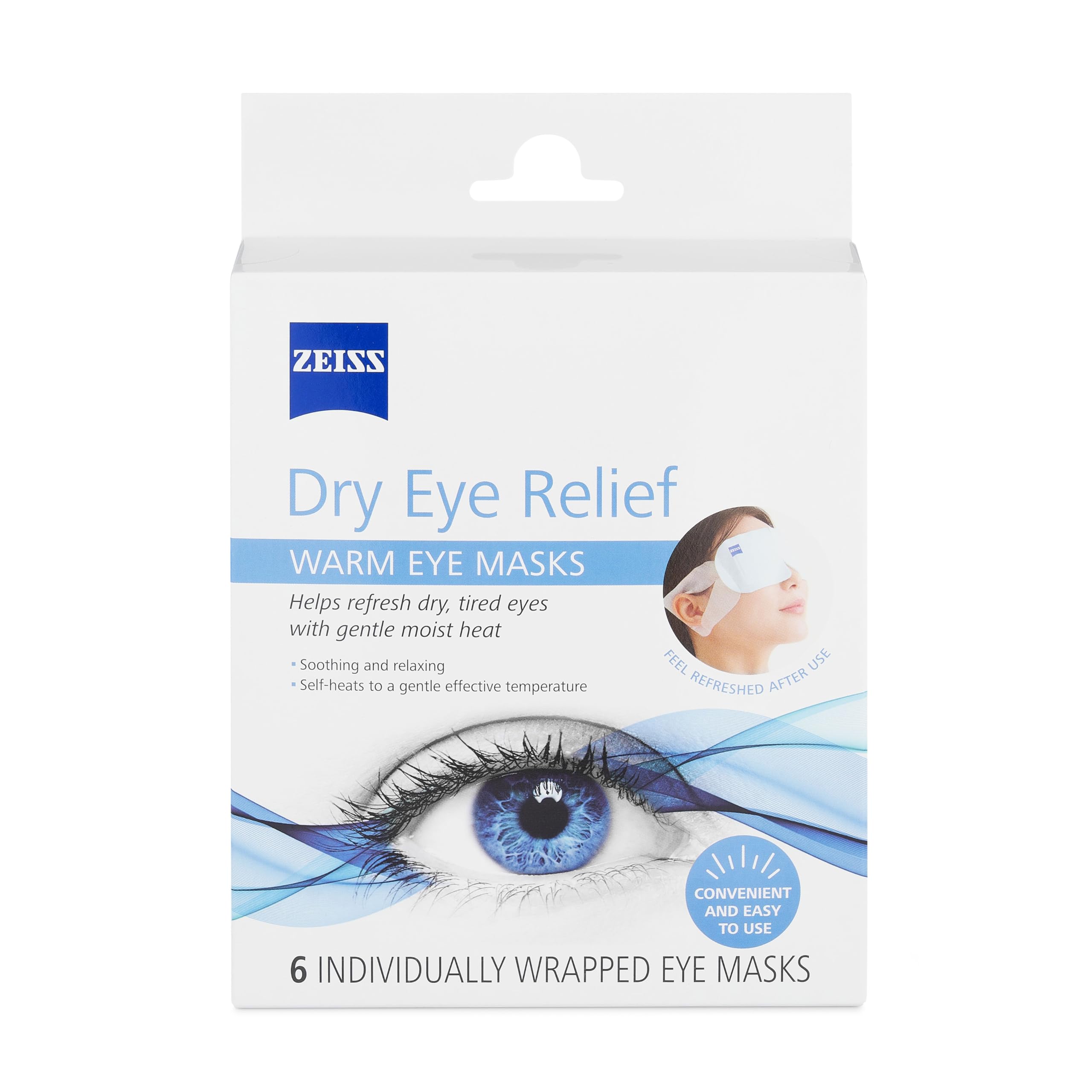 Máscaras Para Ojos Zeiss Warm  6 Unidades  Para Aliviar Los Ojos Secos - Venta Internacional.