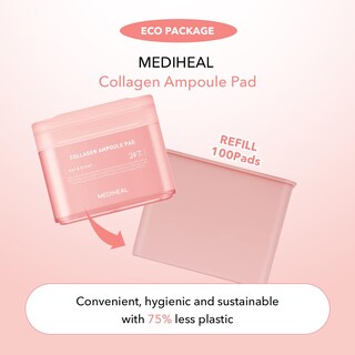 Foto 2 | Almohadilla De Colágeno Refill Mediheal 100 Pastillas Tónico Facial - Venta Internacional.