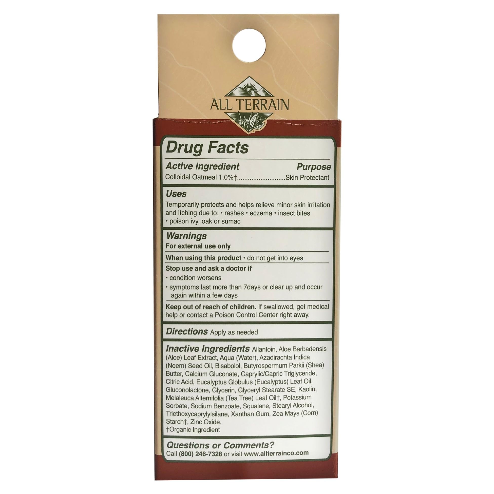Foto 4 pulgar | Crema All Terrain Ditch The Itch De 60 Ml Con Avena Coloidal - Venta Internacional.