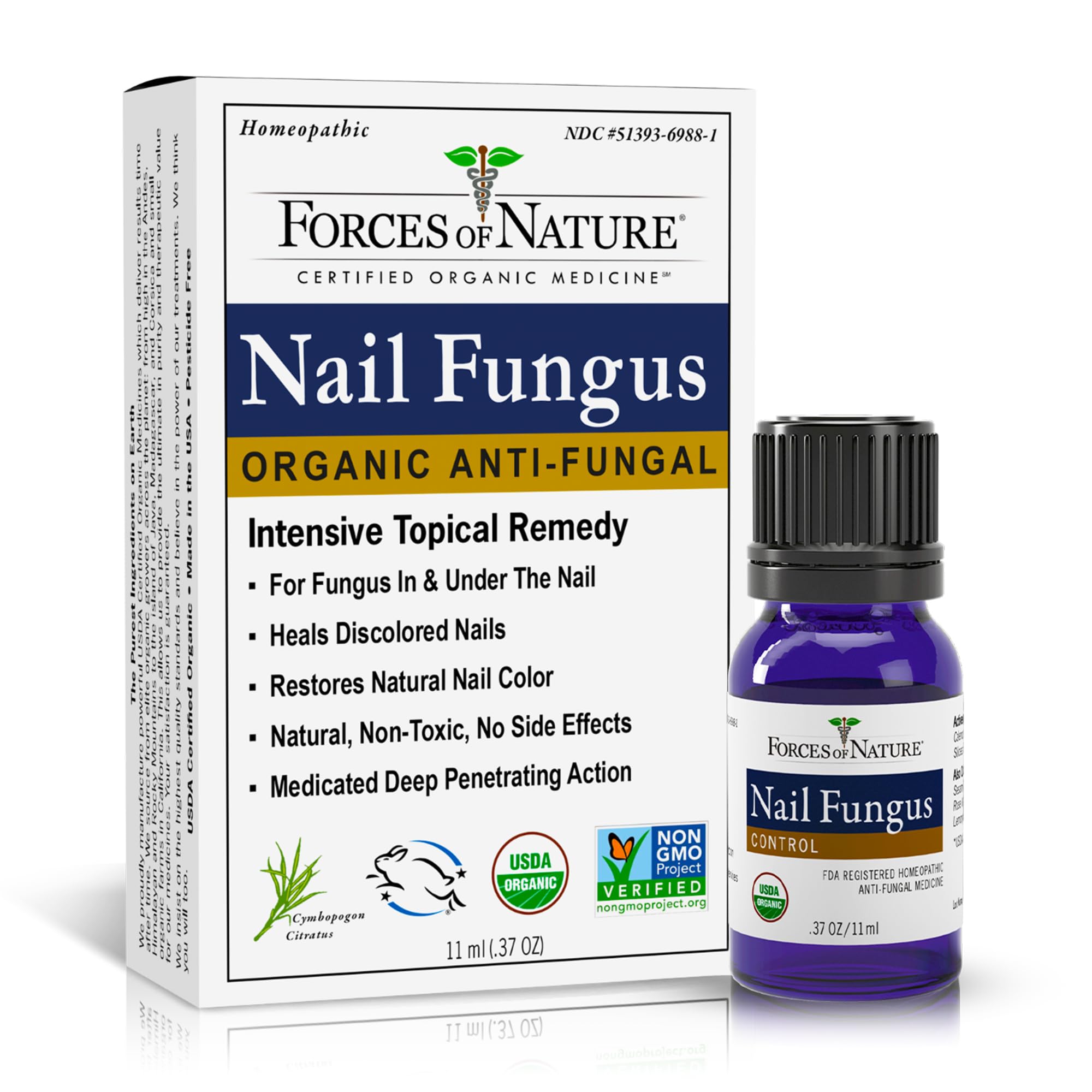Foto 2 pulgar | Tratamiento De Hongos En Las Uñas De Los Pies Forces Of Nature  11 Ml  Orgánico - Venta Internacional.