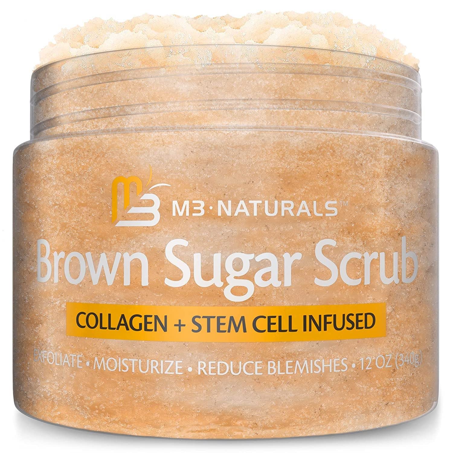 Foto 2 pulgar | Sugar Scrub M3 Naturals Brown Con Colágeno Y Células Madre  300 Ml - Venta Internacional.