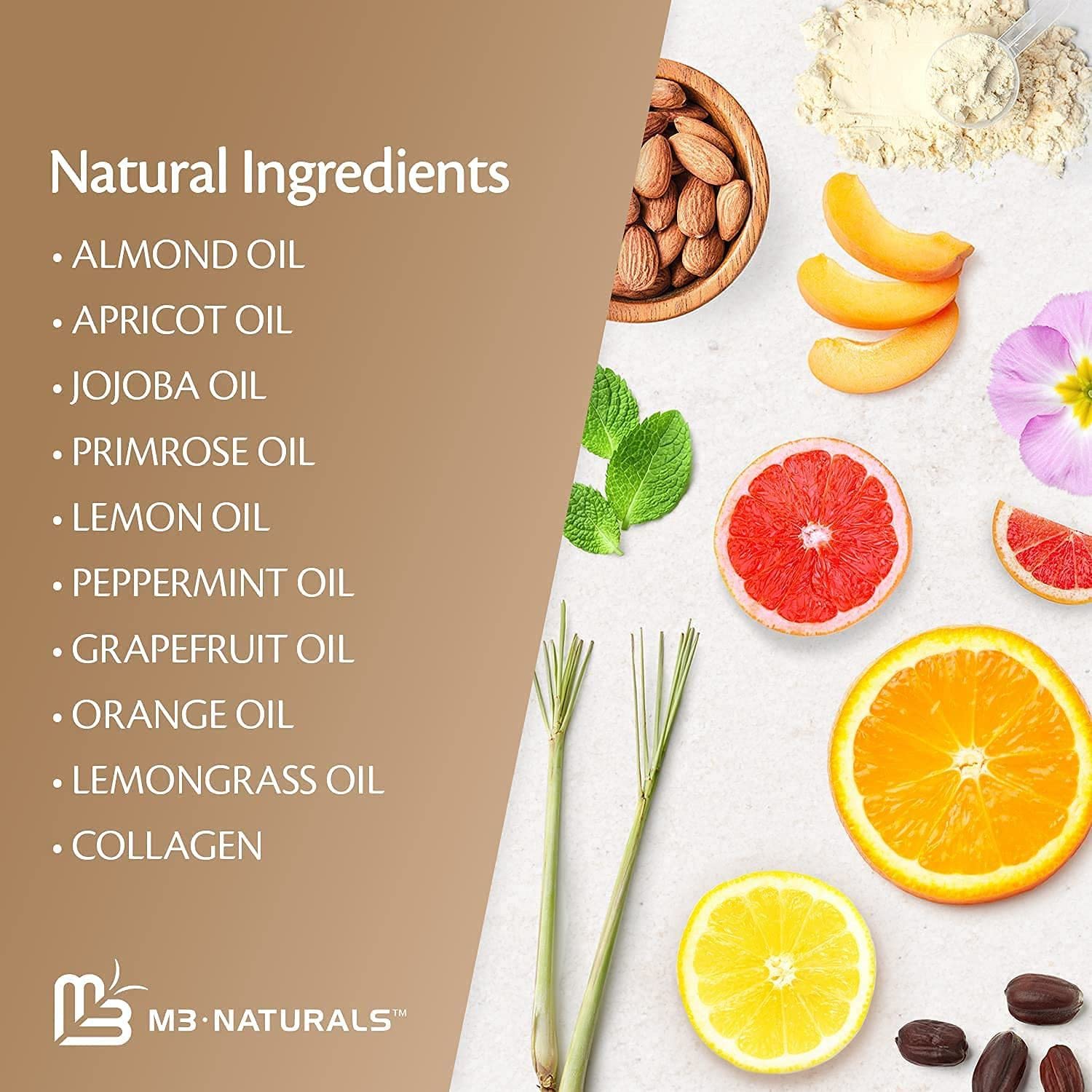 Foto 8 pulgar | Sugar Scrub M3 Naturals Brown Con Colágeno Y Células Madre  300 Ml - Venta Internacional.