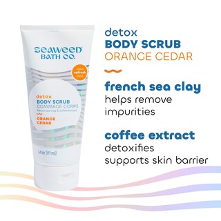 Foto 5 | Exfoliante Corporal Seaweed Bath Co. Detox Aroma A Naranja Y Cedro 180 Ml - Venta Internacional.