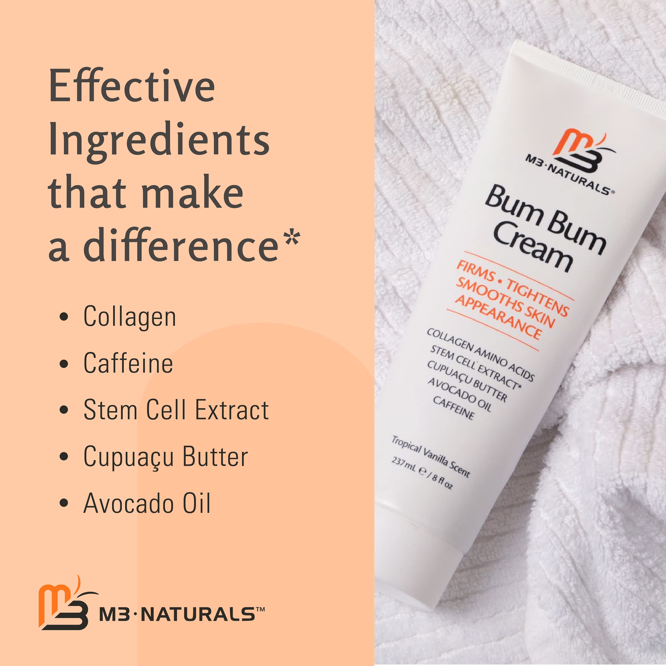 Foto 5 | Crema Para El Cuidado De La Piel M3 Naturals Bum Con Aroma A Limón Y Vainilla  240 Ml - Venta Internacional.