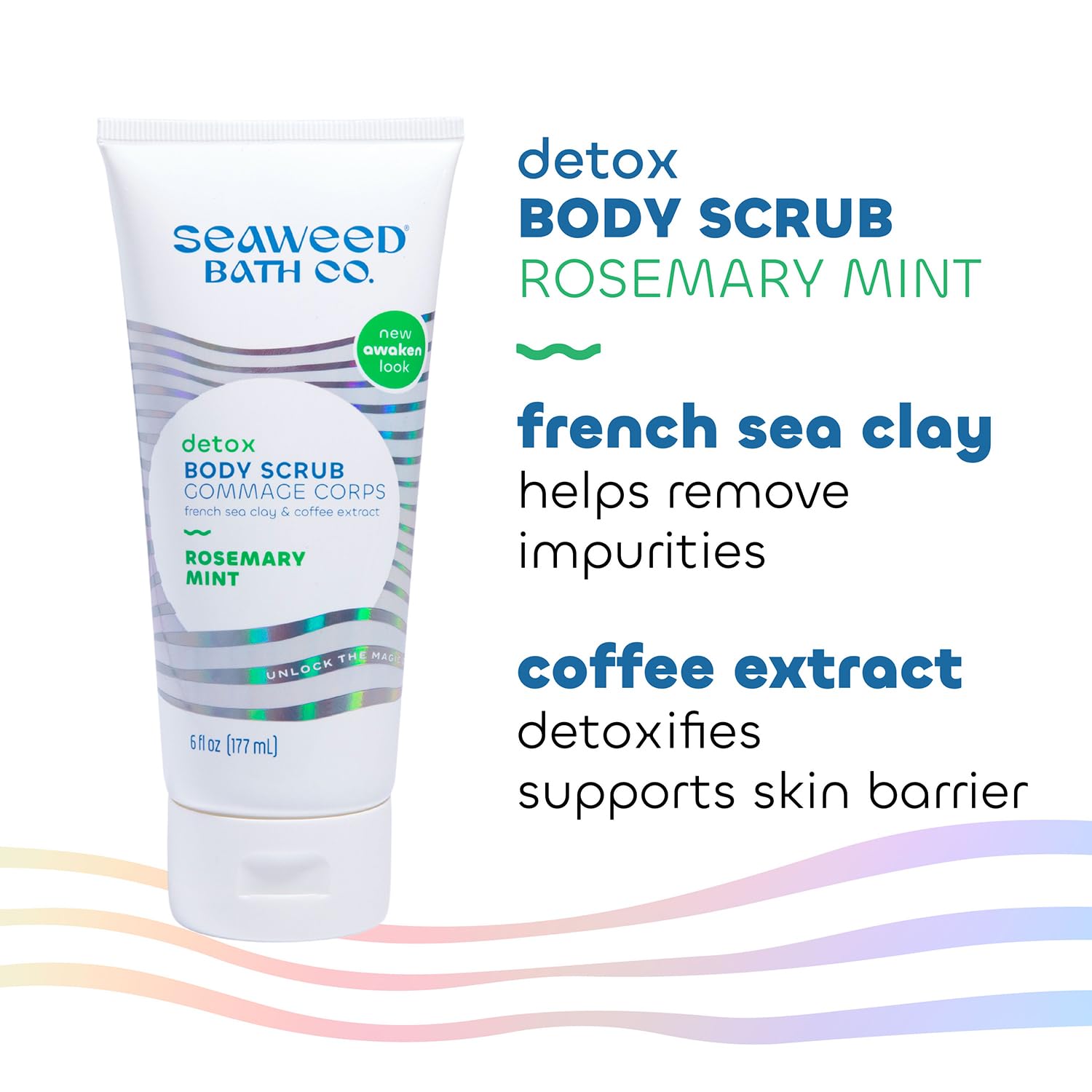 Foto 5 | Exfoliante Corporal Seaweed Bath Co. Fragancia Desintoxicante De Romero Y Menta  180 Ml - Venta Internacional.