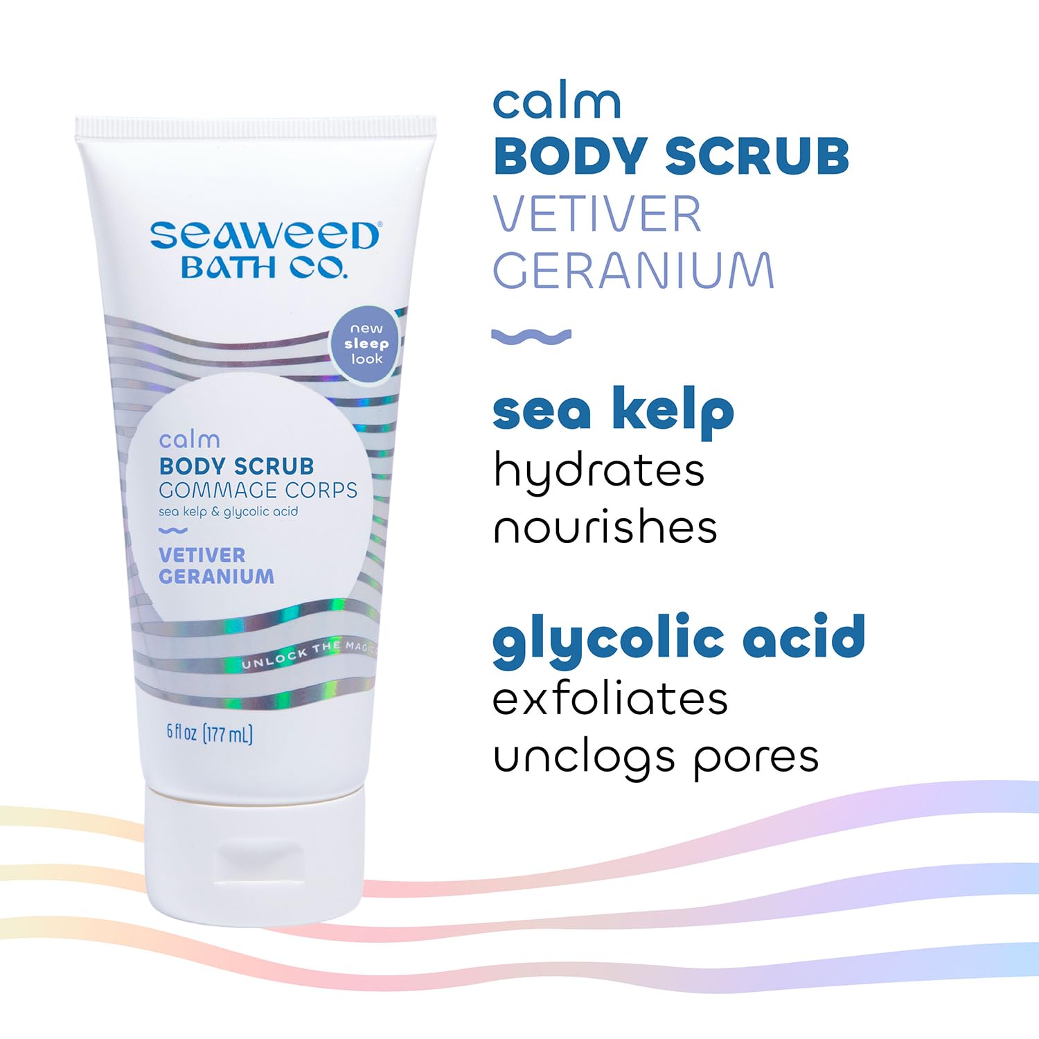 Foto 6 pulgar | Exfoliante Corporal Seaweed Bath Co. Calm Vetiver Geranio 180 Ml - Venta Internacional.