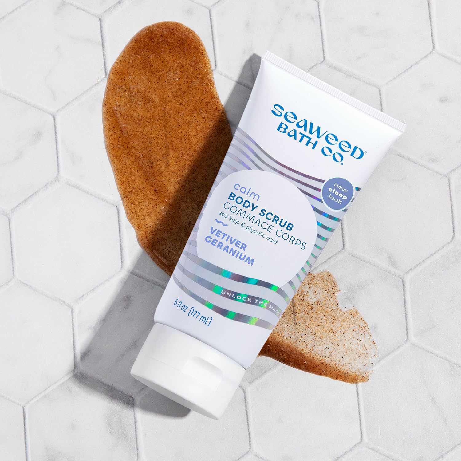 Foto 7 pulgar | Exfoliante Corporal Seaweed Bath Co. Calm Vetiver Geranio 180 Ml - Venta Internacional.