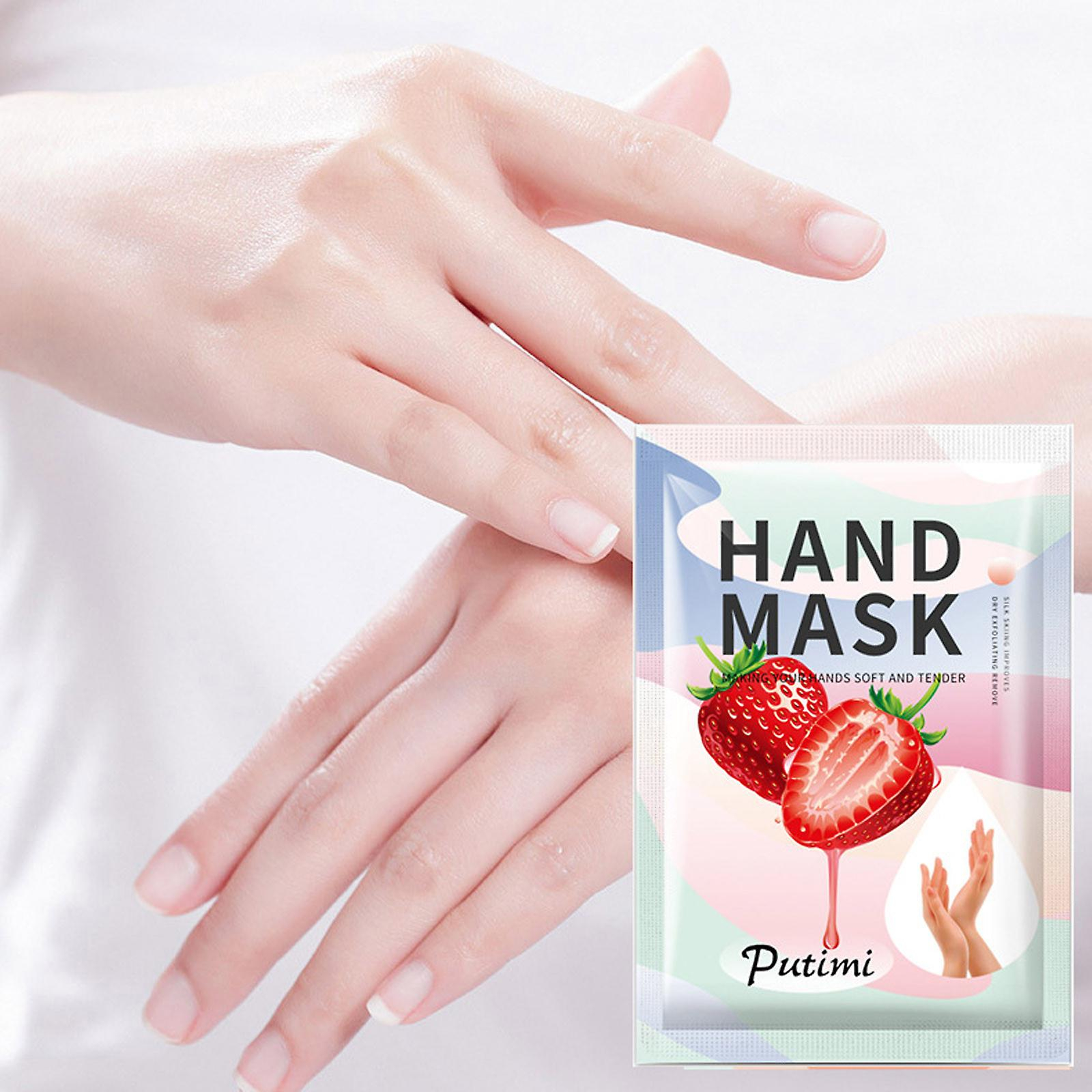 Foto 4 pulgar | Mascarilla De Manos Huoguo Fresa Cutin  Callos De Piel Muerta  30 Ml - Venta Internacional.