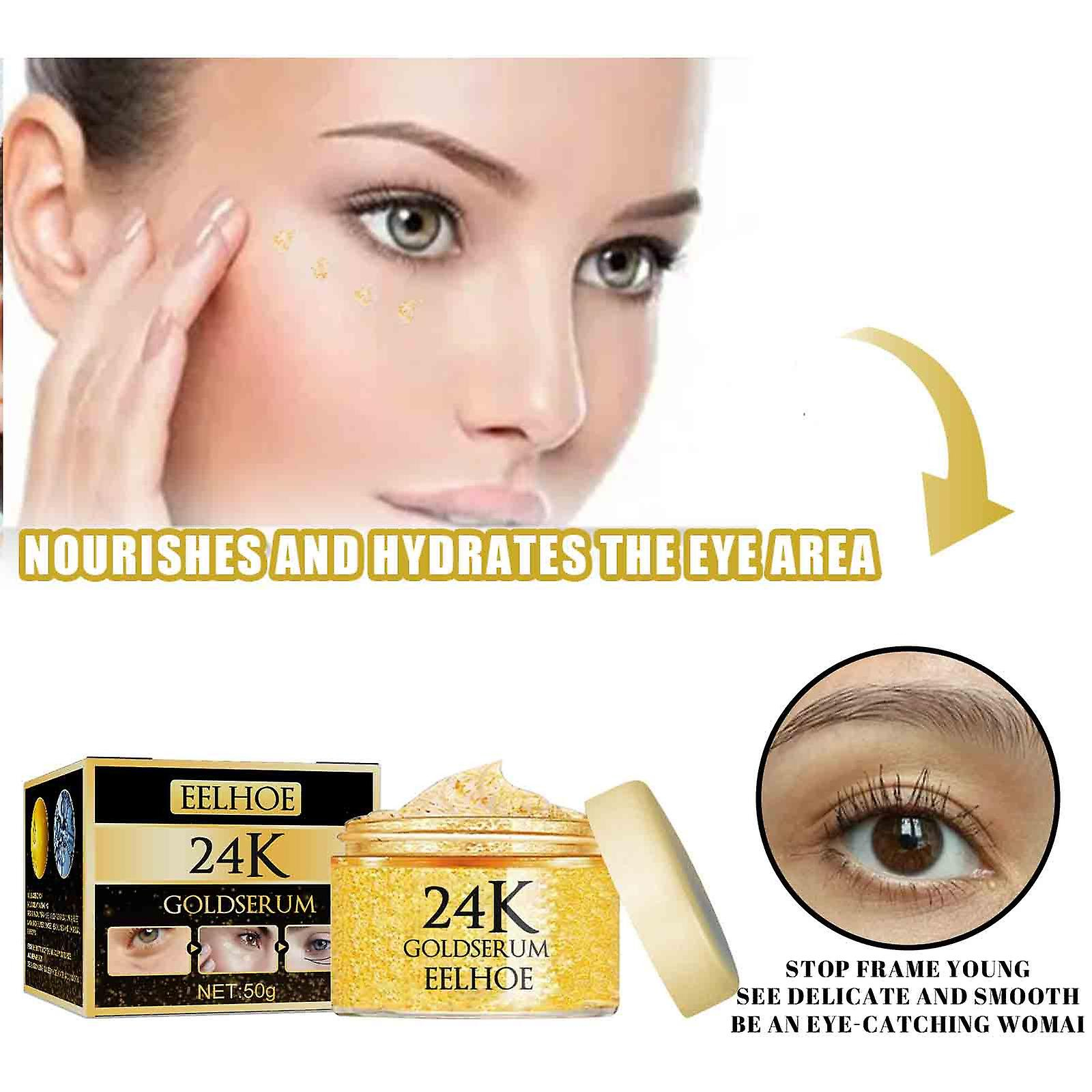 Foto 6 pulgar | Crema Para Ojos Huoguo  Ácido Hialurónico  Aceite De Rosa Mosqueta  Antienvejecimiento - Venta Internacional.