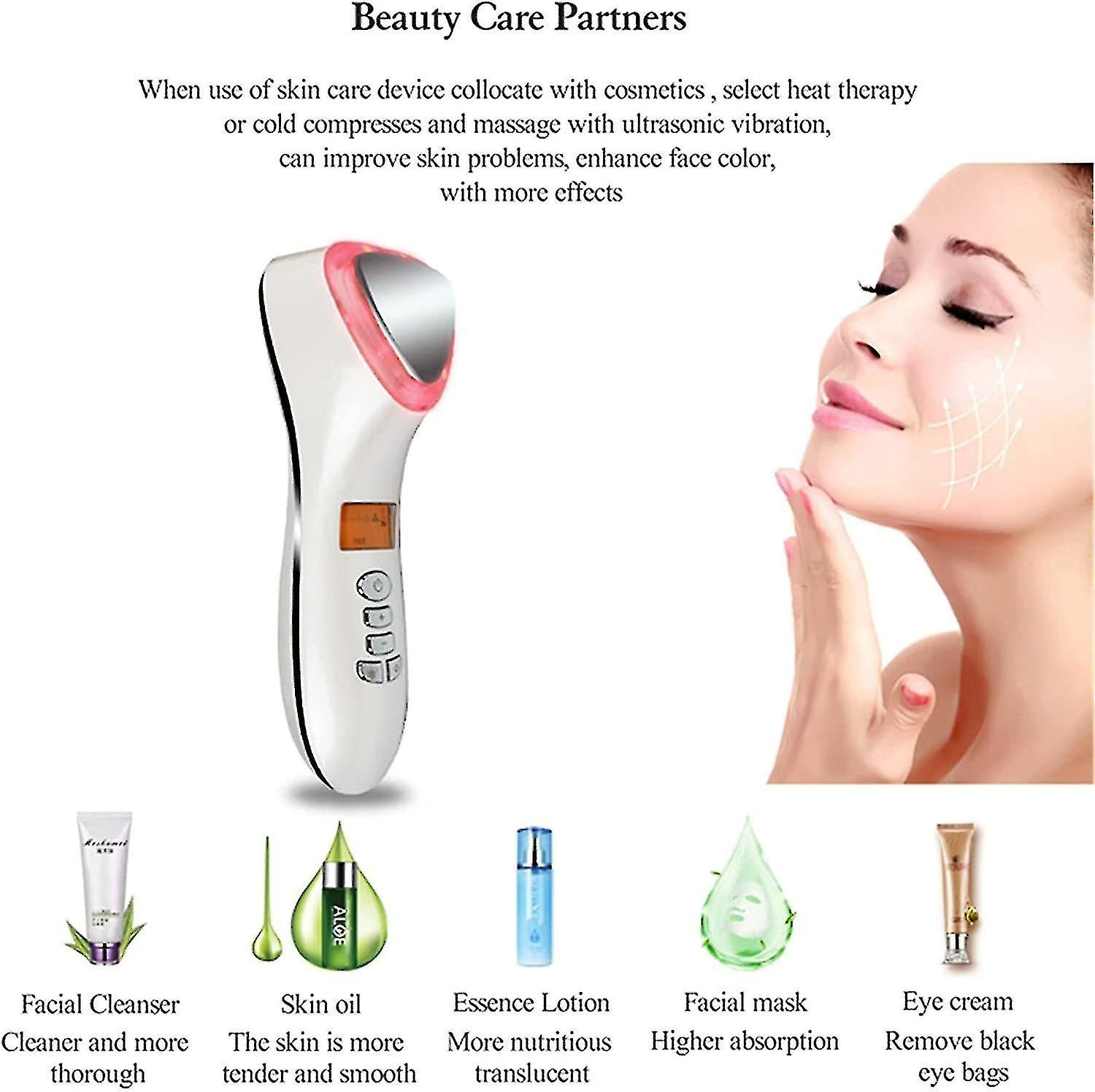 Foto 4 | Limpiadores Faciales Huoguo Led Cuidado Facial Frío Y Caliente - Venta Internacional.