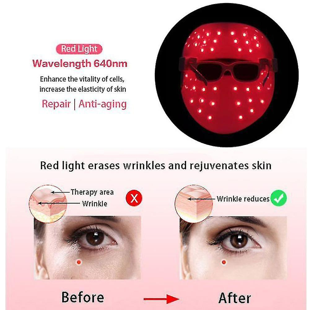 Foto 2 | Limpiadores Faciales Huoguo  Terapia De Luz Led Para Máscara - Venta Internacional.