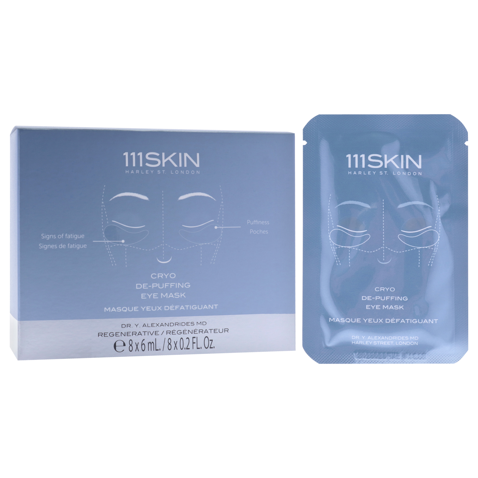 Foto 4 pulgar | Máscara De Ojos Cryo Depuffing  8 Pares  Unisex  111 Pieles - Venta Internacional.