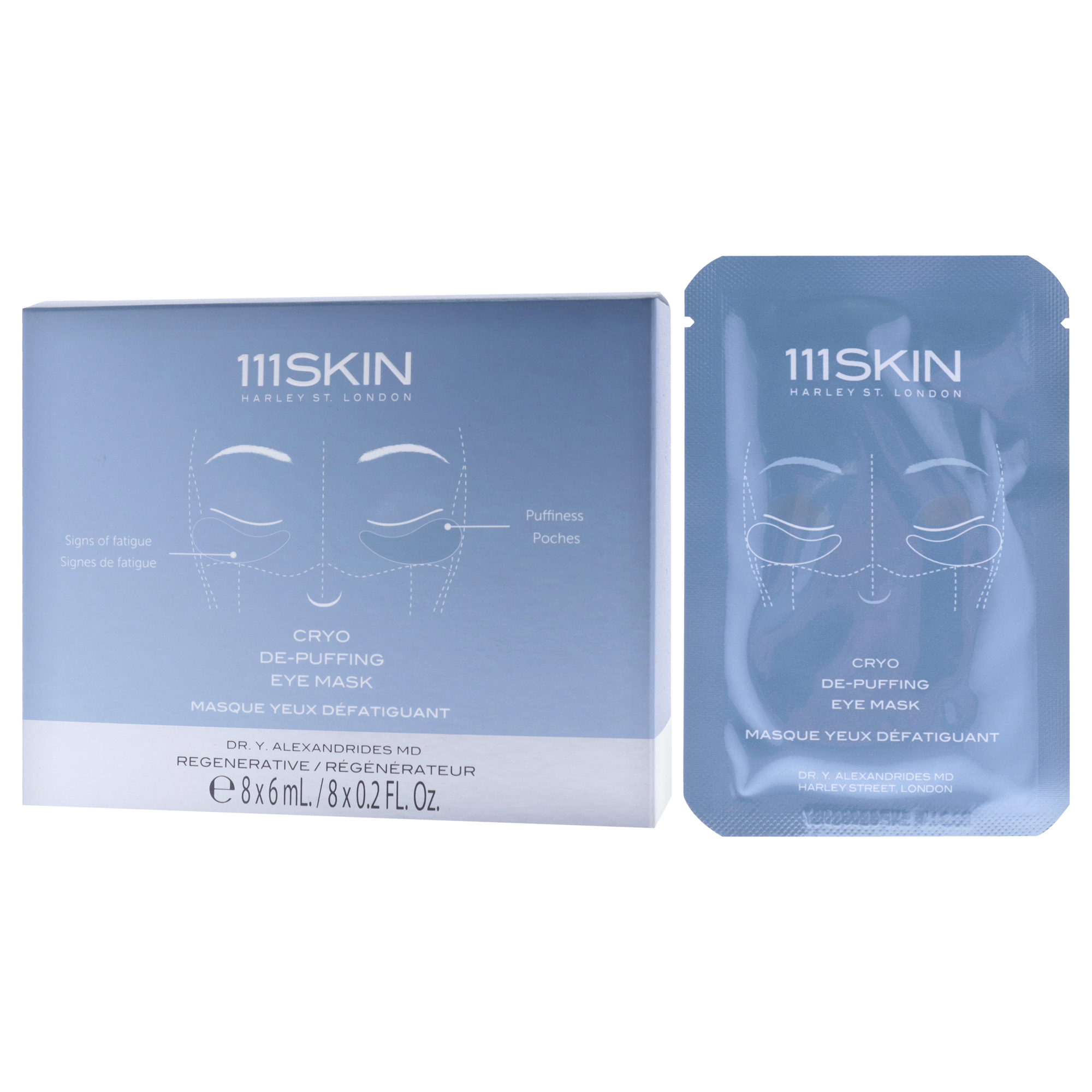 Foto 5 pulgar | Máscara De Ojos Cryo Depuffing  8 Pares  Unisex  111 Pieles - Venta Internacional.