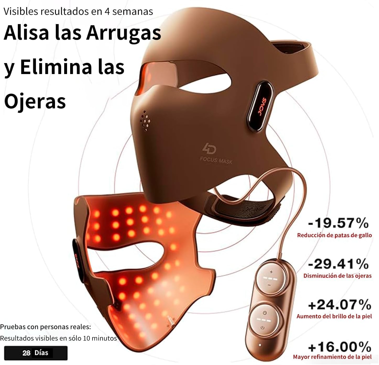 Foto 4 pulgar | Máscara Facial Luz Láser 4d
