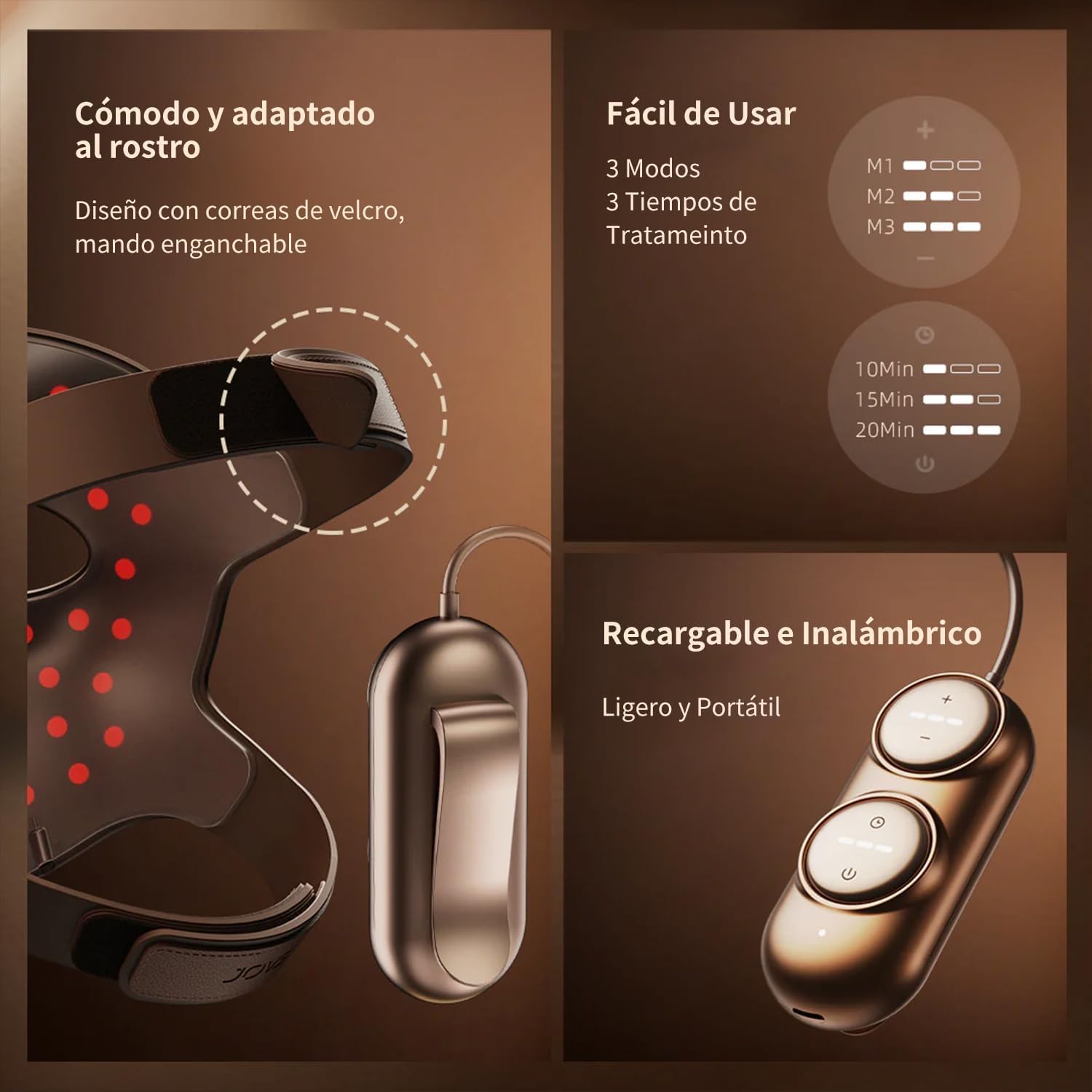 Foto 8 pulgar | Máscara Facial Luz Láser 4d