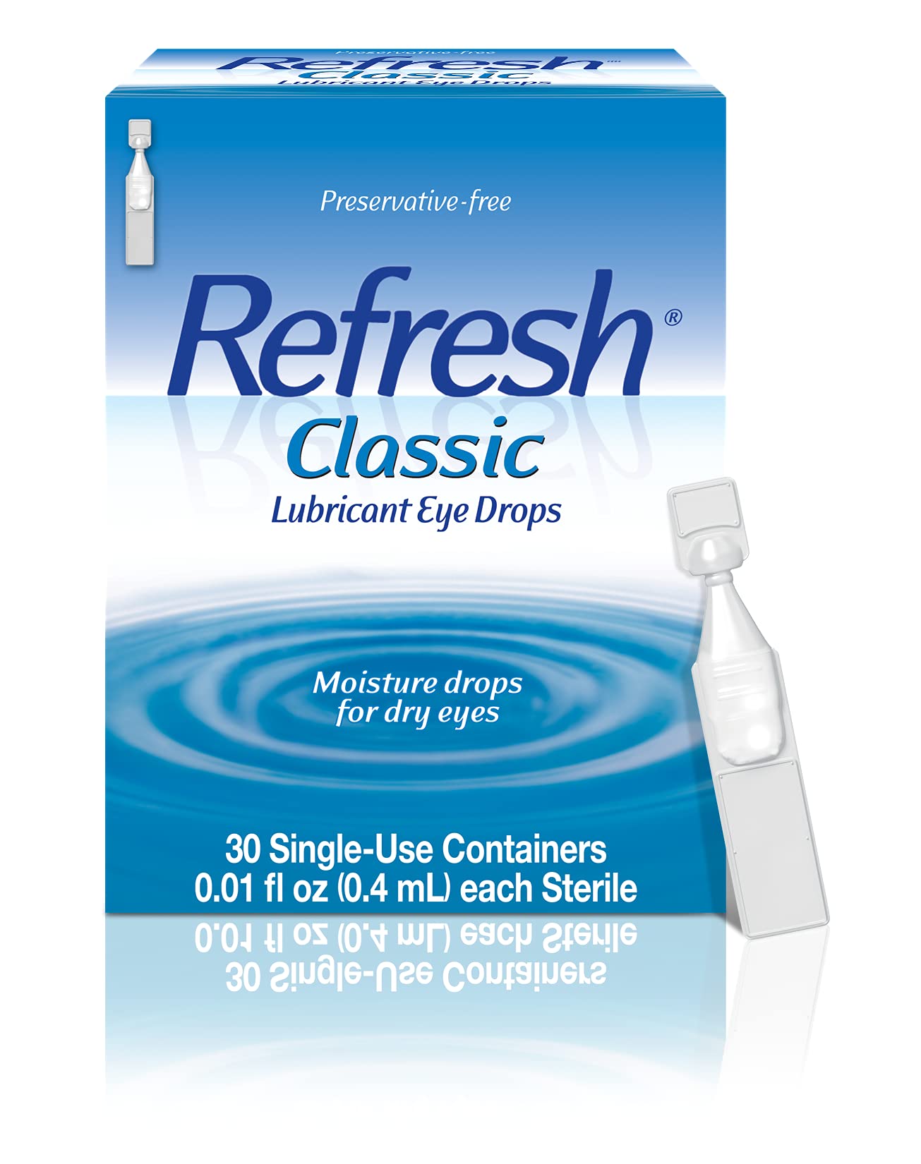 Foto 2 pulgar | Lubricante Eye Drops Refresh Classic  0 4 Ml X 30 Unidades  De Un Solo Uso - Venta Internacional.