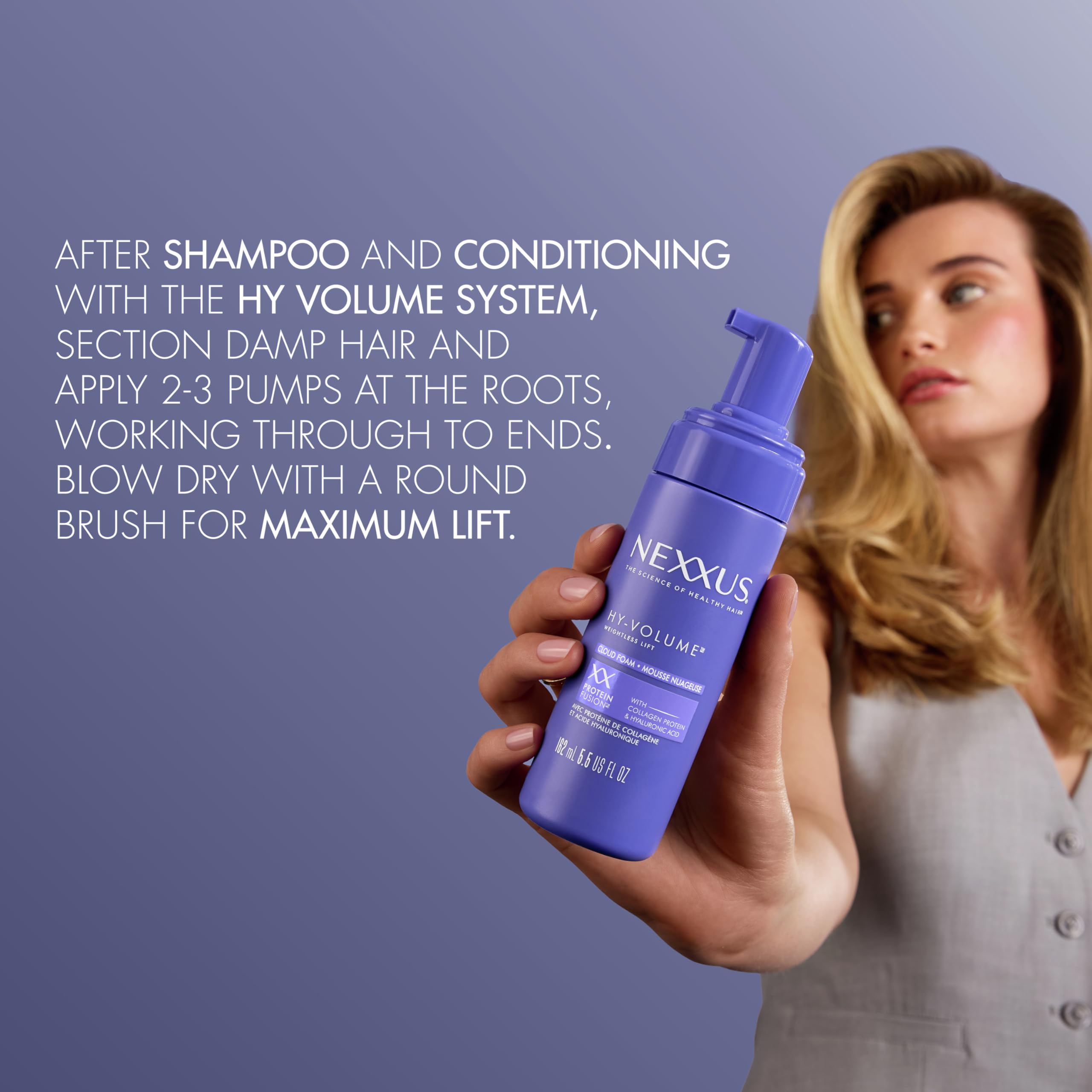 Foto 6 pulgar | Tratamiento De Espuma Nexxus Hy-volume Weightless Lift 160 Ml - Venta Internacional.