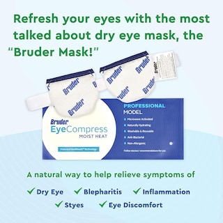 Foto 5 | Compresa Para Ojos Moist Heat Bruder De Acción Rápida Alivia Los Ojos Secos - Venta Internacional.