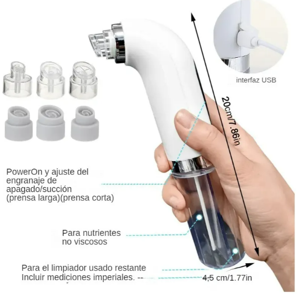 Foto 2 | Xtellar Limpiador Facial Premium Con Tecnología Usb Para Eliminación De Espinillas Y Acné