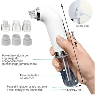 Foto 2 | Xtellar Limpiador Facial Premium Con Tecnología Usb Para Eliminación De Espinillas Y Acné