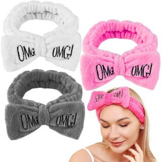Foto 1 | Trio Bandas Diadema De Spa Moño Suave Omg Skin Care