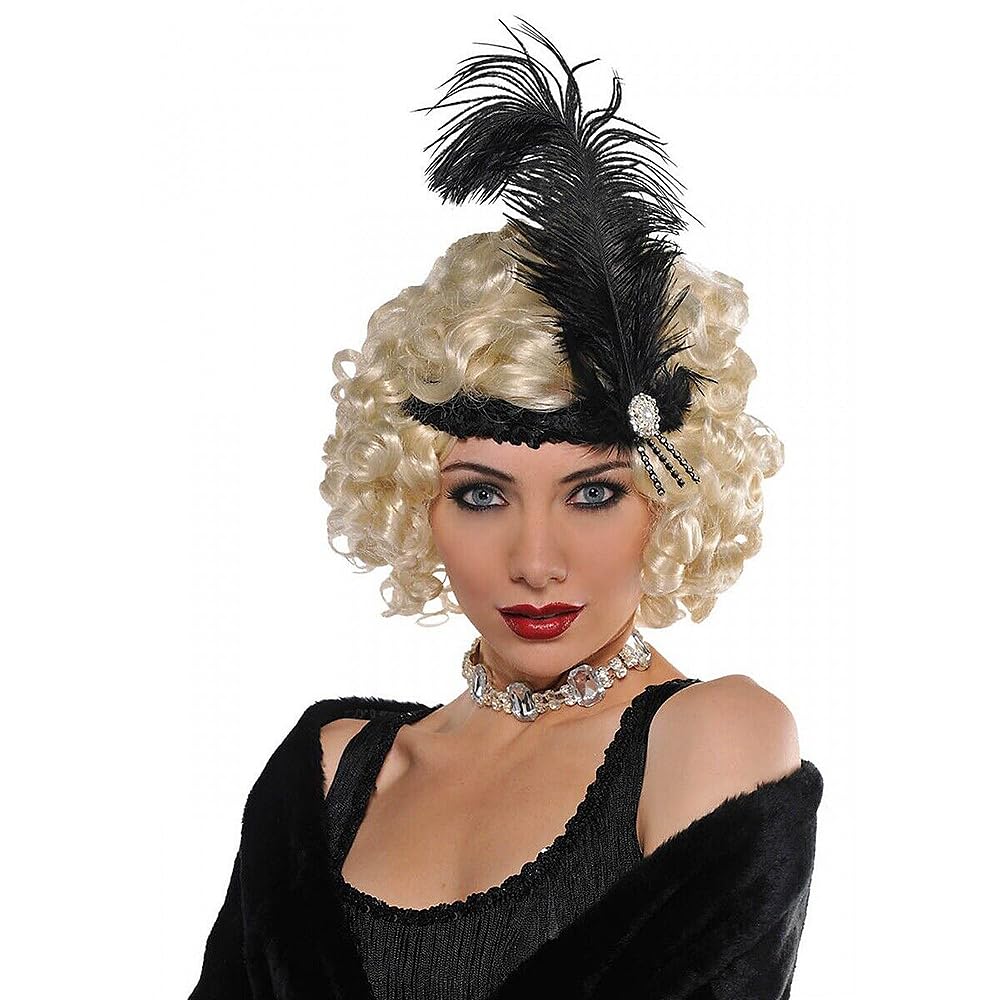 Foto 3 pulgar | Diadema De Plumas Amscan Elegant Black Charleston Vintage - Venta Internacional.