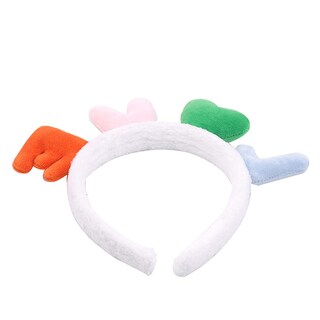 Foto 1 | Diadema Huoguo Lovely Letters Love Plush Head Hoop Color Blanco - Venta Internacional.