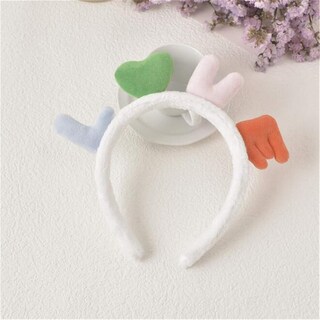 Foto 2 | Diadema Huoguo Lovely Letters Love Plush Head Hoop Color Blanco - Venta Internacional.