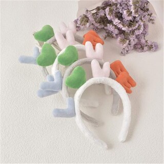 Foto 3 | Diadema Huoguo Lovely Letters Love Plush Head Hoop Color Blanco - Venta Internacional.