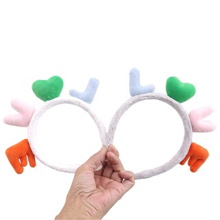 Foto 4 | Diadema Huoguo Lovely Letters Love Plush Head Hoop Color Blanco - Venta Internacional.