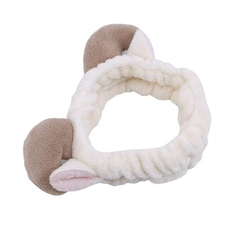 Foto 2 | Diadema Para El Pelo Huoguo Soft Coral Fleece Shofar Para Maquillaje Color Blanco - Venta Internacional.