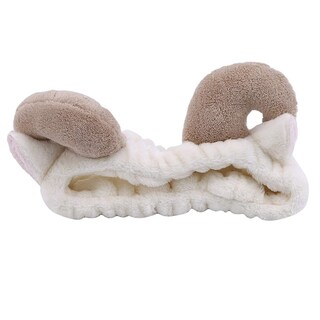 Foto 4 | Diadema Para El Pelo Huoguo Soft Coral Fleece Shofar Para Maquillaje Color Blanco - Venta Internacional.