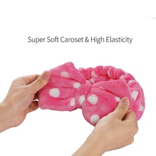 Foto 3 | Diadema Huoguo Sweet Super Soft Caroset Con Lunares Lavados - Venta Internacional.