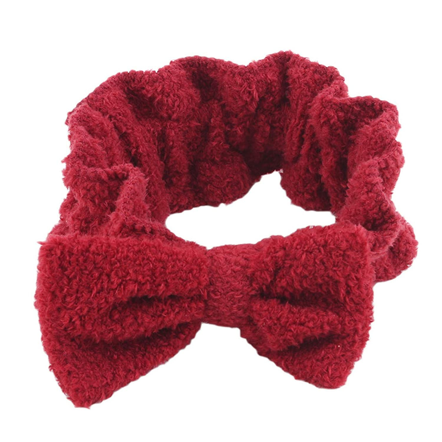 Foto 2 pulgar | Diadema Huoguo Soft Top Bowknot Elastic Maquillaje Tinto - Venta Internacional.