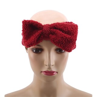Foto 4 | Diadema Huoguo Soft Top Bowknot Elastic Maquillaje Tinto - Venta Internacional.