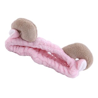 Foto 2 | Diadema Huoguo Soft Coral Fleece Shofar Para Maquillaje Rosa - Venta Internacional.