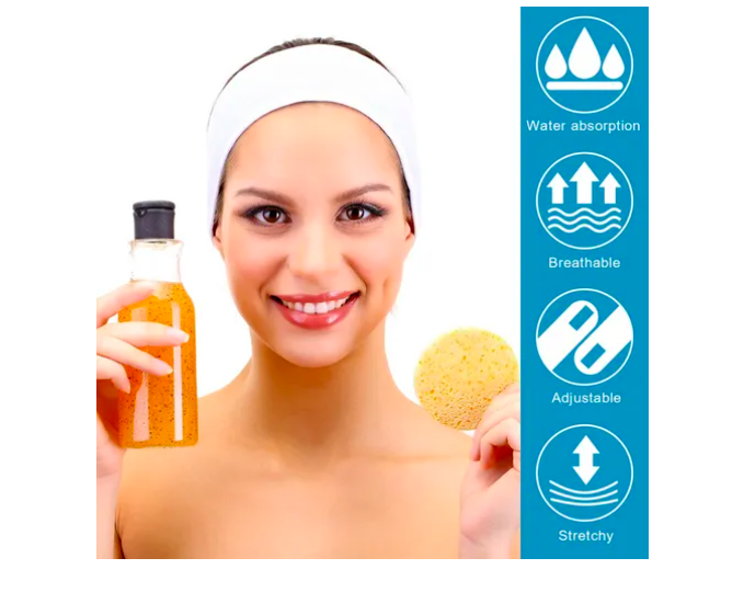Foto 4 | 6 Piezas Bandas Xtellar  Faciales De Toalla Para Spa Y Maquillaje