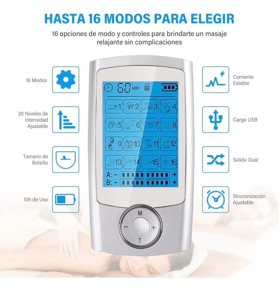 Foto 3 pulgar | Estimulador Eléctrico Malubero con 16 Modos