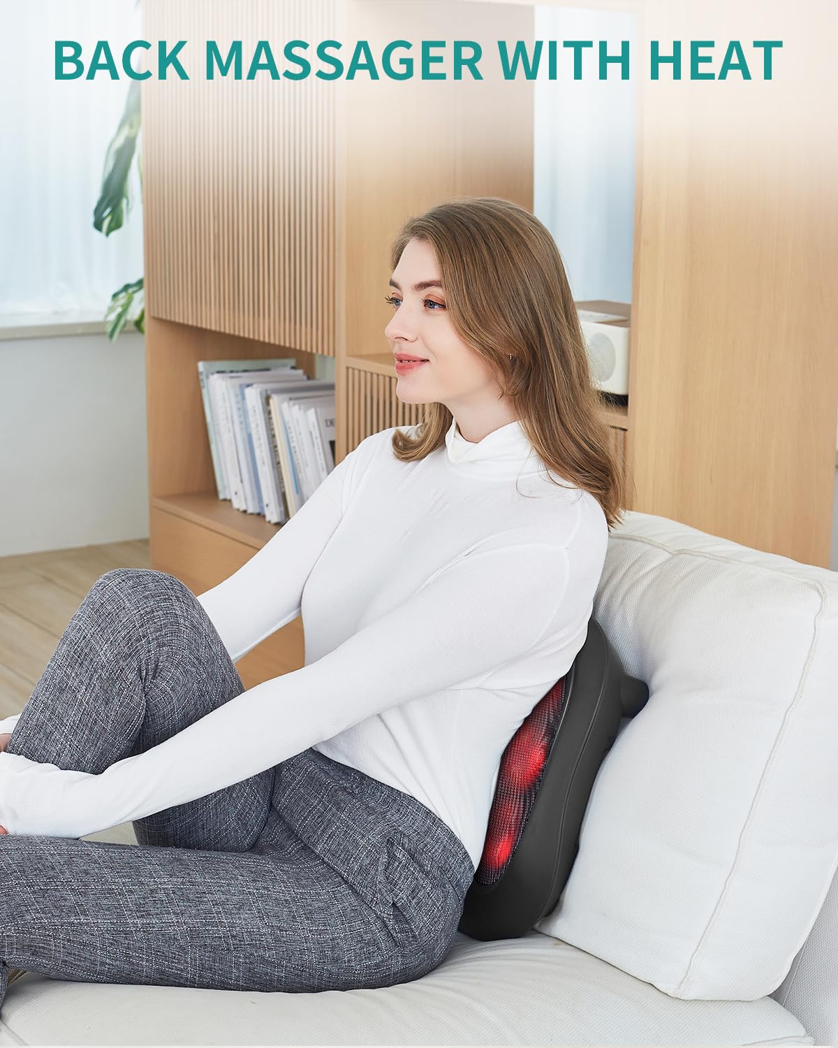 Foto 6 pulgar | Masajeador de Pies Nekteck Shiatsu con Calefacción Eléctrica y Heat Black - Venta Internacional