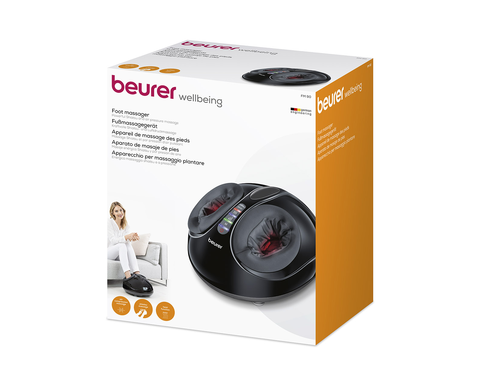 Foto 3 | Masajeador Shiatsu de Pies Fm90 Beurer Negro