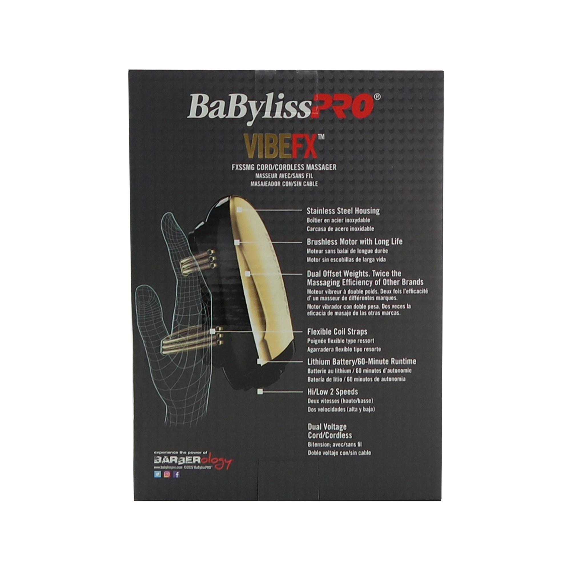 Foto 7 | Masajeador Inalámbrico Shaver + Babyliss Pro Fxone Goldfx - Venta Internacional.