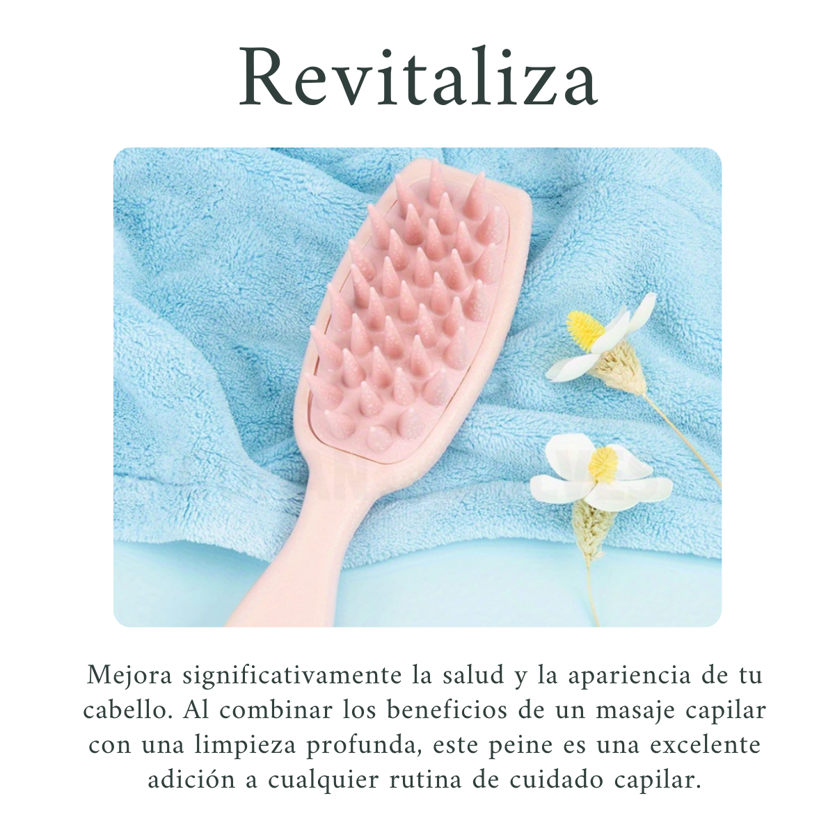 Foto 5 | Cepillo Masajeador Capilar De Silicona Rosa, Ducha O Seco