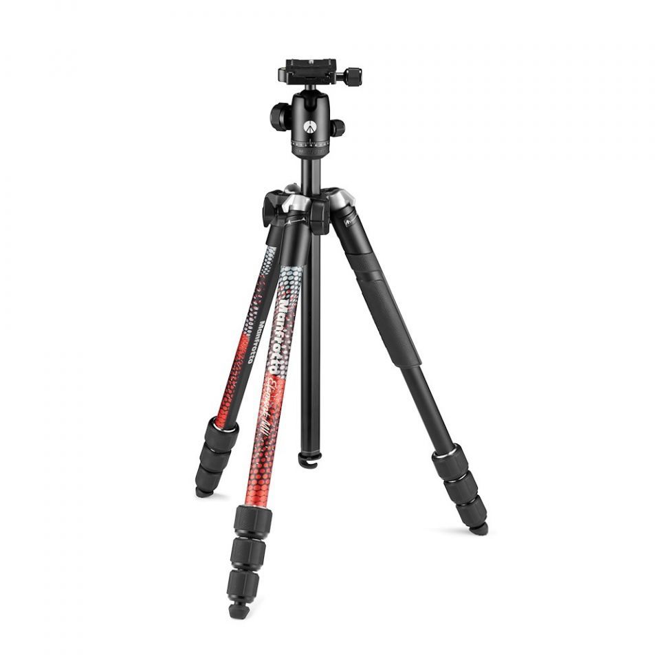 Foto 1 | Tripie Element Mii Al Manfrotto Mkelmii4rd-bh color Rojo 4 Secciones Bh