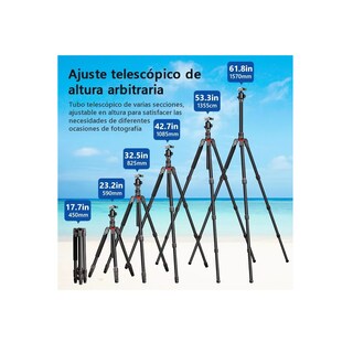 Foto 3 | Trípode Profesional P/cámara, Celular. Eo Safe Imports Esi-8264 Negro