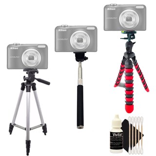 Foto 1 | Juego De Trípode Tall + Flexible + Monopod + Kit De Limpieza De 3 Piezas - Venta Internacional.