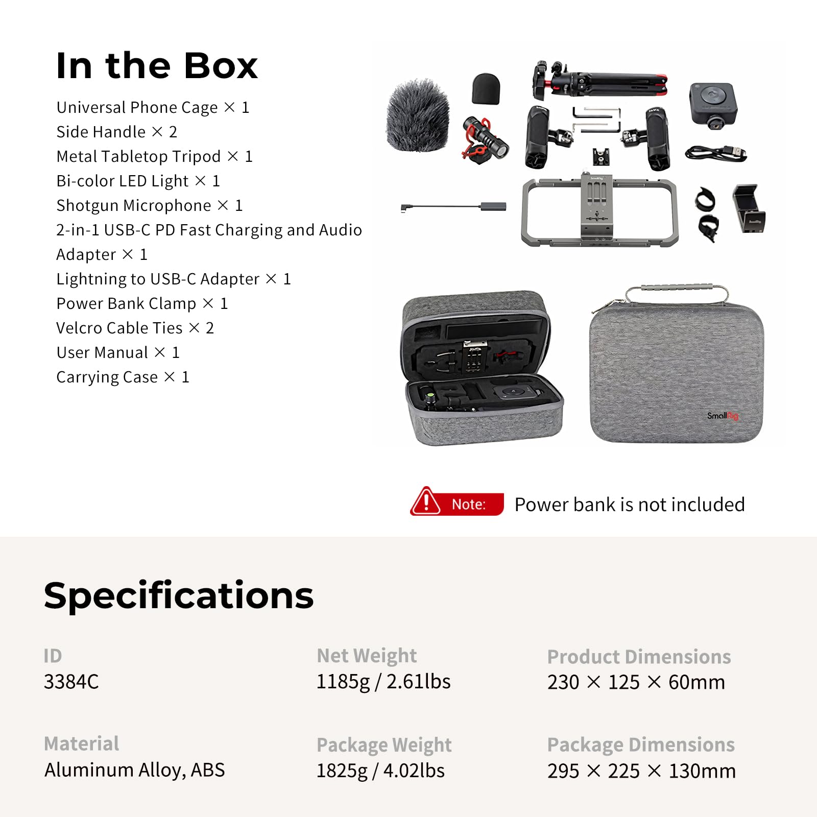 Foto 8 pulgar | Kit De Soporte De Vídeo Para Teléfono Smallrig Universal Para Iphone Y Cámaras - Venta Internacional.