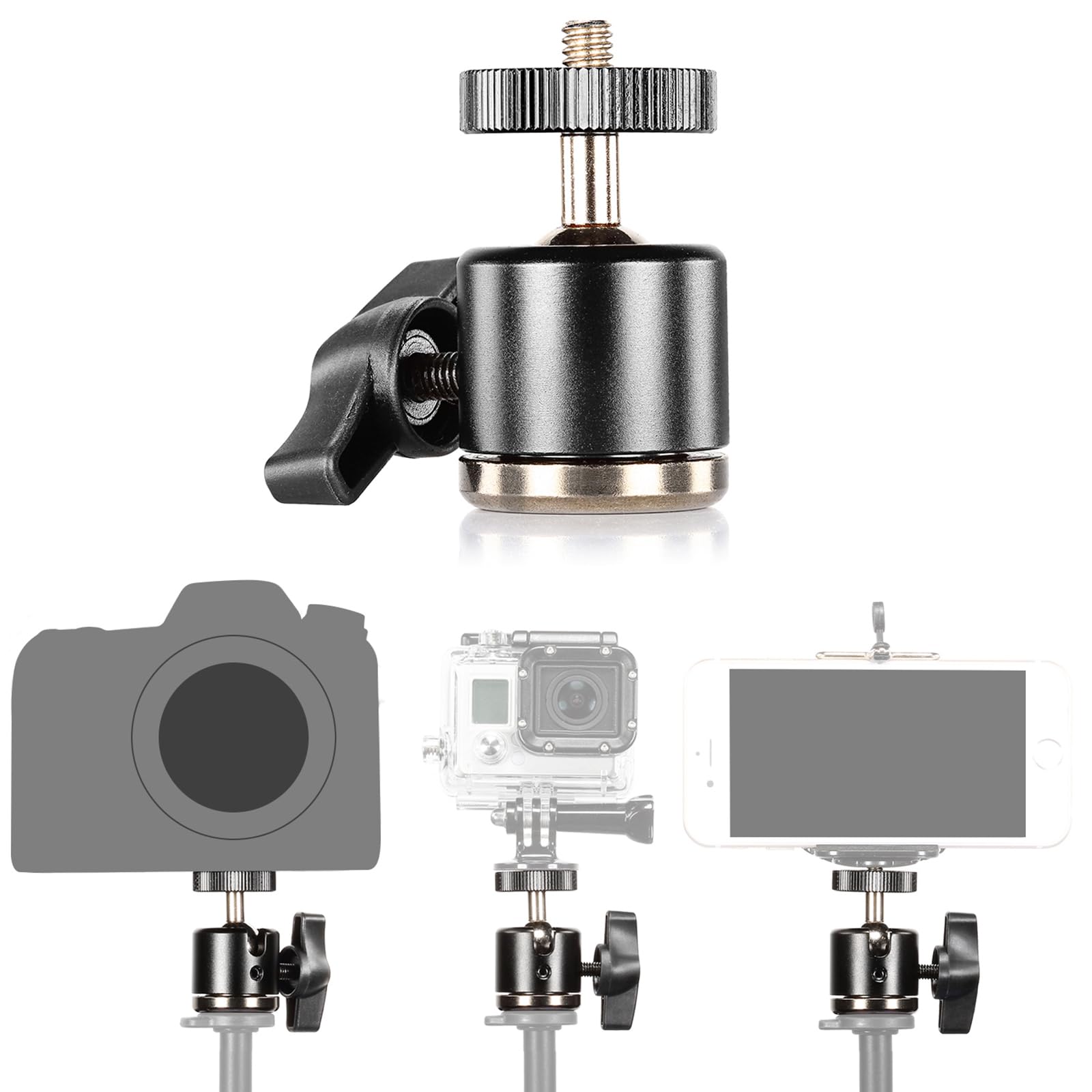 Foto 4 pulgar | Mini Ball Head Neewer , Aleación De Aluminio, Giratorio De 360° - Venta Internacional.